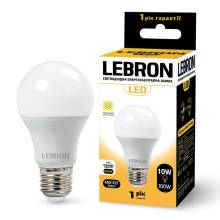 Лампа світлодіодна LEBRON 10Вт 4100 Е27 з датчиком освітлення, 11-11-80