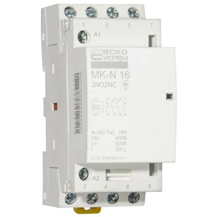 Контактор модульний MK-N 4P 16А 220В 2NO2NC