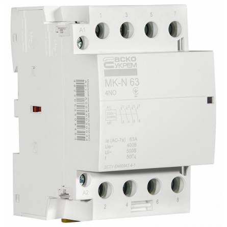 Контактор модульний MK-N 4P 63A 4NO 220V