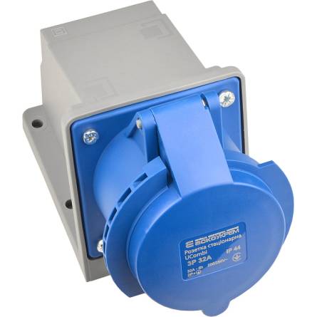 Фото a0080010142 товара Розетка настенная ГС 32А/3 2Р+РЕ IP44 UCombi