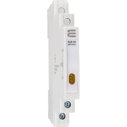 Індикатор модульний сигнальний 9mm 230V AC/DC SLD-1H жовтий A0140030003