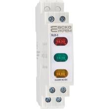 Індикатор модульний сигнальний 230V AC/DC SLD-3 A0140030036