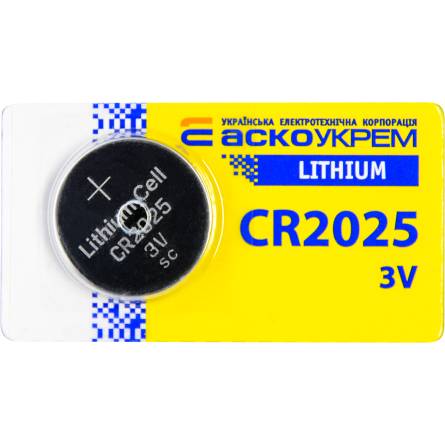 Фото Batareyka_CR2025BP5_blister_5_increase товара Елемент питания CR2025  Аско Alkaline