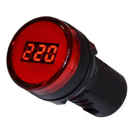 Вольтметр цифровий AD22-22DVM АС80-500В (червоний)