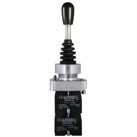 Фото A0140010050_XB2-D2PA14_(3SXD2PA14)_Knopka_manipulyator_front товара Кнопка манипулятор ХВ2-D2PA14 АсКо