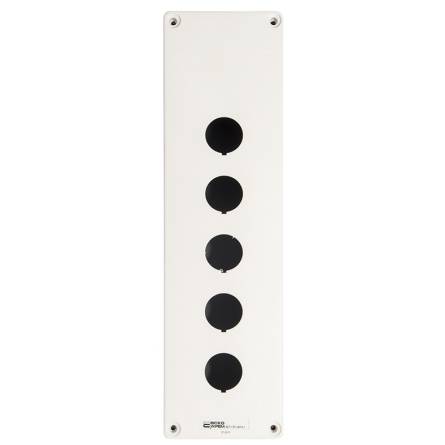 Фото hj9-5_white-front товара Корпус HJ9-5 для кнопок (5-мест) Аско