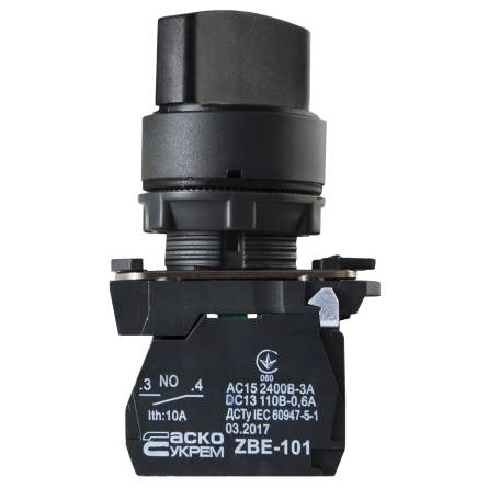 Фото a0140010156_tb5_ad21_knop_povorot_2_h_poz_stand_ruch_top товара Переключатель TB5-AD21 2-позиционный