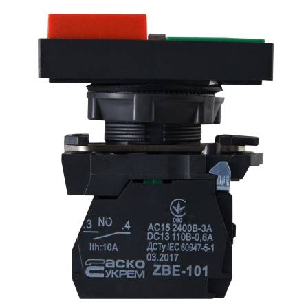 Фото a0140010170_tb5_al8425_knop_-dvoyn_startstop_top товара Кнопка двойная Старт/Стоп TB5-AL8425