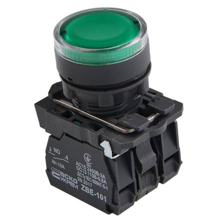 Кнопка з підсвічуванням TB5-AW33M5 зелена