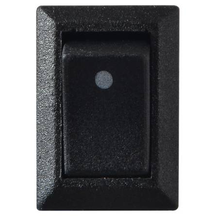 Перемикач 1-клавішний (чорний) KCD5-101 B/B міні