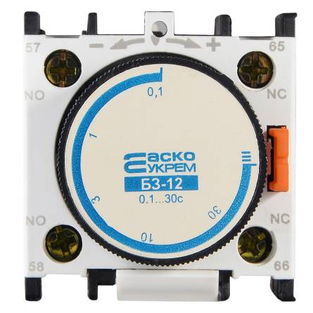 Фото a0040050002-bz12-la3dr2front товара Блок задержки БЗ-12 (0,1-30 с) выключение (DR-2)