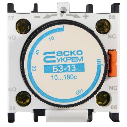 Фото a0040050003-bz13la3dr4front товара Блок затримки БЗ-13 (10-180 с) вимкнення (DR-4)