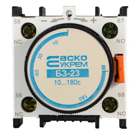 Фото a0040050006-bz23la2dt4-front товара Блок затримки БЗ-23 (10-180 с) включення (DT-4)