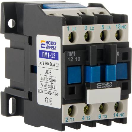 Фото pm-1-12-10-lc1-d1210-right товара Пускатель ПМ 1-12-10 (LC1-D1210) 12А