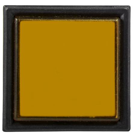 Фото a0140030155_ad22-22f-zheltaya-220v-ac-front товара Арматура светосигнальная AD22-22F жолтая 220V AC квадратная