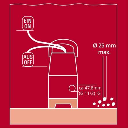 Насос для брудної води GC-DP 3325 Einhell 4181530