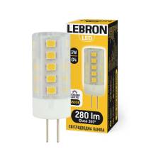 Лампа L-G4 3W G4 4500К 280Лм кут 360, LEBRON світлодіодна 11-16-04-1