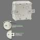 Коробка розподільча 115х115х56 PIN KP115BPF чорна PG/MG IP66 з кріпленням