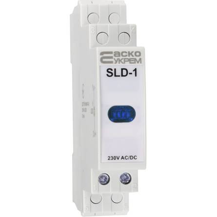 Індикатор модульний сигнальний 230V AC/DC SLD-1 синій A0140030034