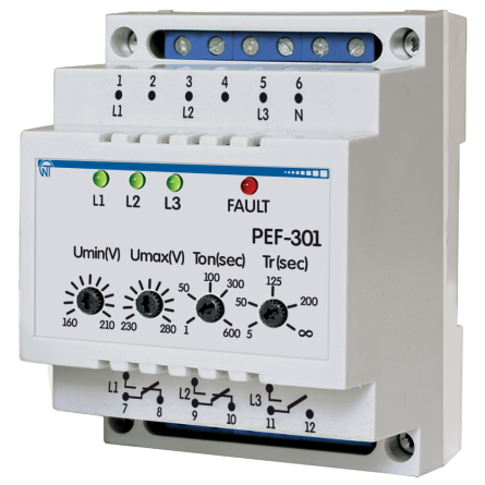 Автоматичний перемикач фаз ПЕФ 301