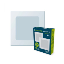 Світильник LED 9Вт 4000K квадрат вбудований GIACINT-9 ELM DNL-007 (набір 2шт)