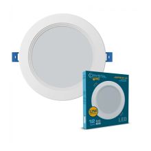 Світильник LED 12Вт 6500K круг.вбудований CRYSTAL GOLD SAPFIR M-12 ELM DNL-027