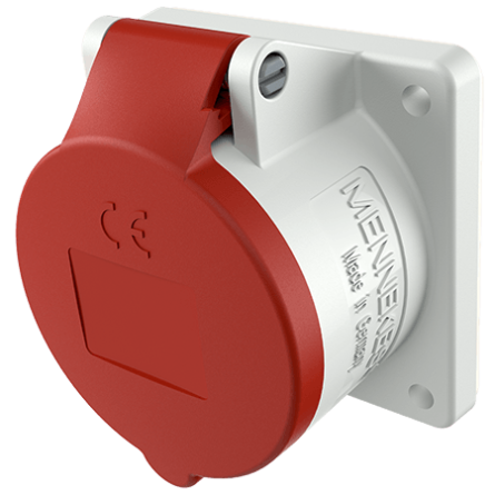 32A 5П 400В розетка панельна пряма IP44 Mennekes (3451)