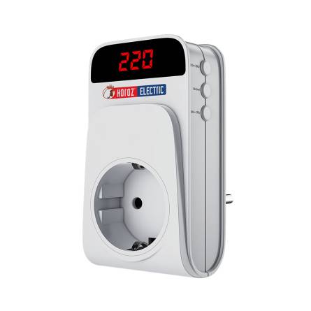 Реле напруги в розетку 16А 165-260V HOROZ 131-001-0001-010