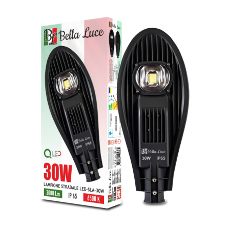 Світильник вуличний LED-SLA-30Вт 3000Lm 6500К IP65 COB Bella Luce SOKOL