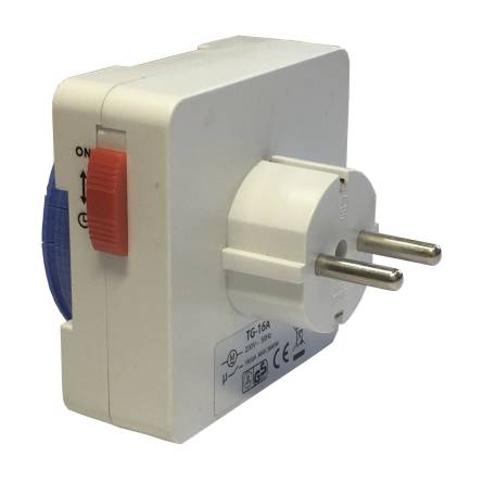 Фото rozetka-tajmer-mehan-sutochn-15m-24h-48-on-off-16a-230v-tnsy-1 товара Розетка-таймер механ. доб. 15М/24Н 48ON/OFF 16A 230V