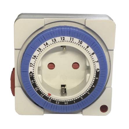 Фото rozetka-tajmer-mehan-sutochn-15m-24h-48-on-off-16a-230v-tnsy товара Розетка-таймер механ. доб. 15М/24Н 48ON/OFF 16A 230V