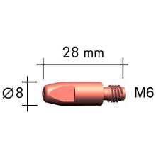 Фото  товара Наконечник E-Cu M6 D  1,6\8,0\28мм