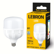 Лампа світлодіодна 64Вт Е27+E40 6500К L-T140 LEBRON 11-17-90