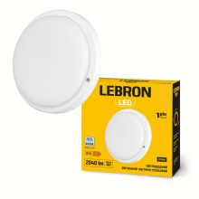 Світильник LED L-WLR-2065 20Вт 6500К IP44 круглий 230V LEBRON 15-32-64