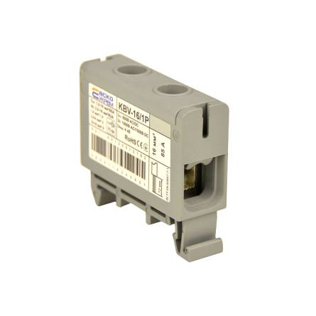 Клема вводу силова 16/1P (85A) сіра серії KBV A0130010162