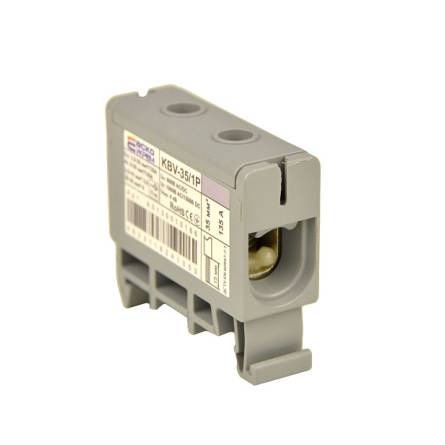Клема вводу силова 35/1P (135A) сіра серії KBV A0130010166