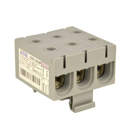 Клема вводу силова 35/3P (135A) сіра серії KBV A0130010172