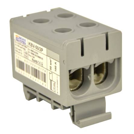 Клема вводу силова 50/2P (160A) сіра серії KBV A0130010179