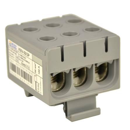 Клема вводу силова 50/3P (160A) сіра серії KBV A0130010183