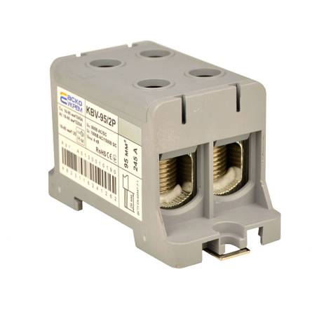 Клема вводу силова 95/2P (245A) сіра серії KBV A0130010190