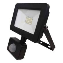 Прожектор світлодіодний з дат. руху SMD LED 10Вт 6400K 1100Lm 175-250V IP65 HOROZ чорний ASLAN/S-10
