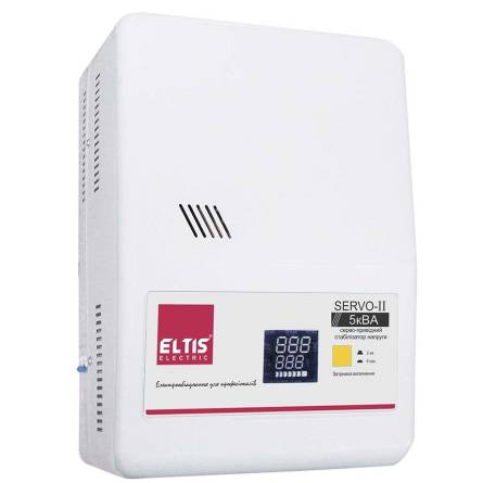 Фото 1 товара Стабилизатор напряжения SERV0-II-TSDL-5000VA LED цифр. универс. 5кВА 1-фазный Eltis Electric