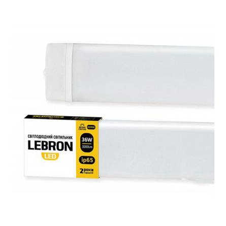 Світильник LED 36Вт 6200К IP65 1200мм LEBRON 16-47-49