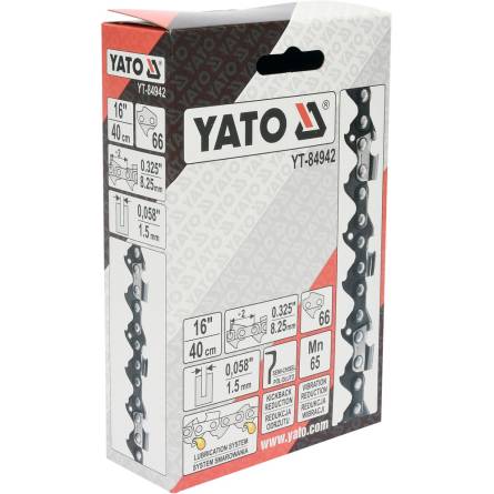 Фото yt-84942_opak товара Цепь к бензопиле YATO l=16
