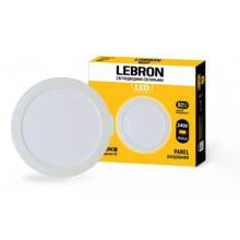 Фото  товара Светильник LED 24Вт 6400К круг встроенный 300мм LEBRON 13-14-95