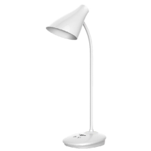 Фото  товара Светильник (лампа) настольный LED L-TL-L-48 4Вт 4100К Li-ion 1200mAh белый, USB LEBRON 15-13-48