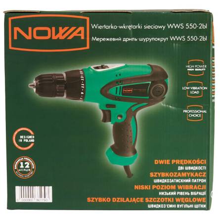 Фото nowa-wws-550-2bl-7-1000x1000 товара Дрель-шуруповерт NOWA WWS 550-2bl