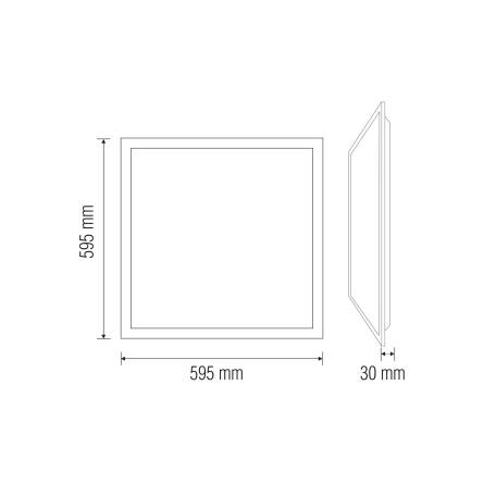 Фото backlight-3-scaled товара Панель LED встроенная SH-600-20 40Вт 6400К 3600Лм 595х595 HOROZ 056-009-0040-020