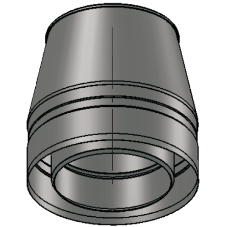 Фото konus товара Конус 200/260 L220/нерж б-0,5/нержавейка