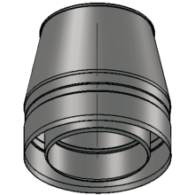 Фото  товара Конус 200/260 L220/нерж б-0,5/нержавейка